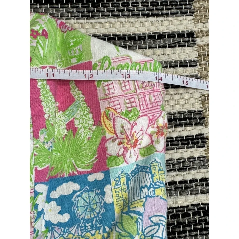 Lilly Pulitzer Dress Women's 4 State of Mind Patchwork Strapless Sundress Preppy - Picture 10 of 16